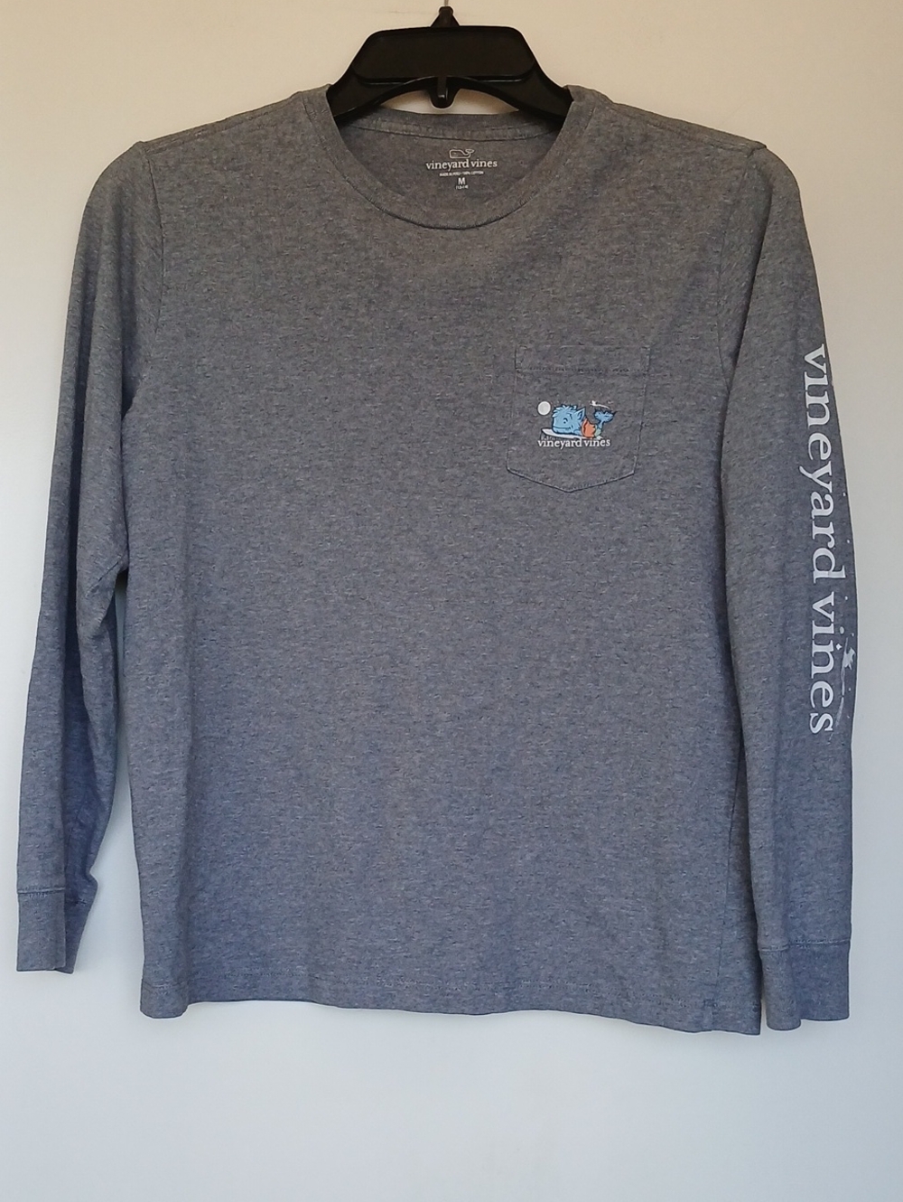 Vineyard Vines Boys Halloween T-Shirt Gray Size Medium 12-14